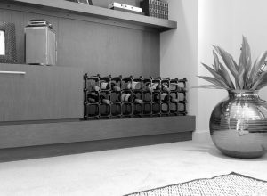 Nook wine rack storage system